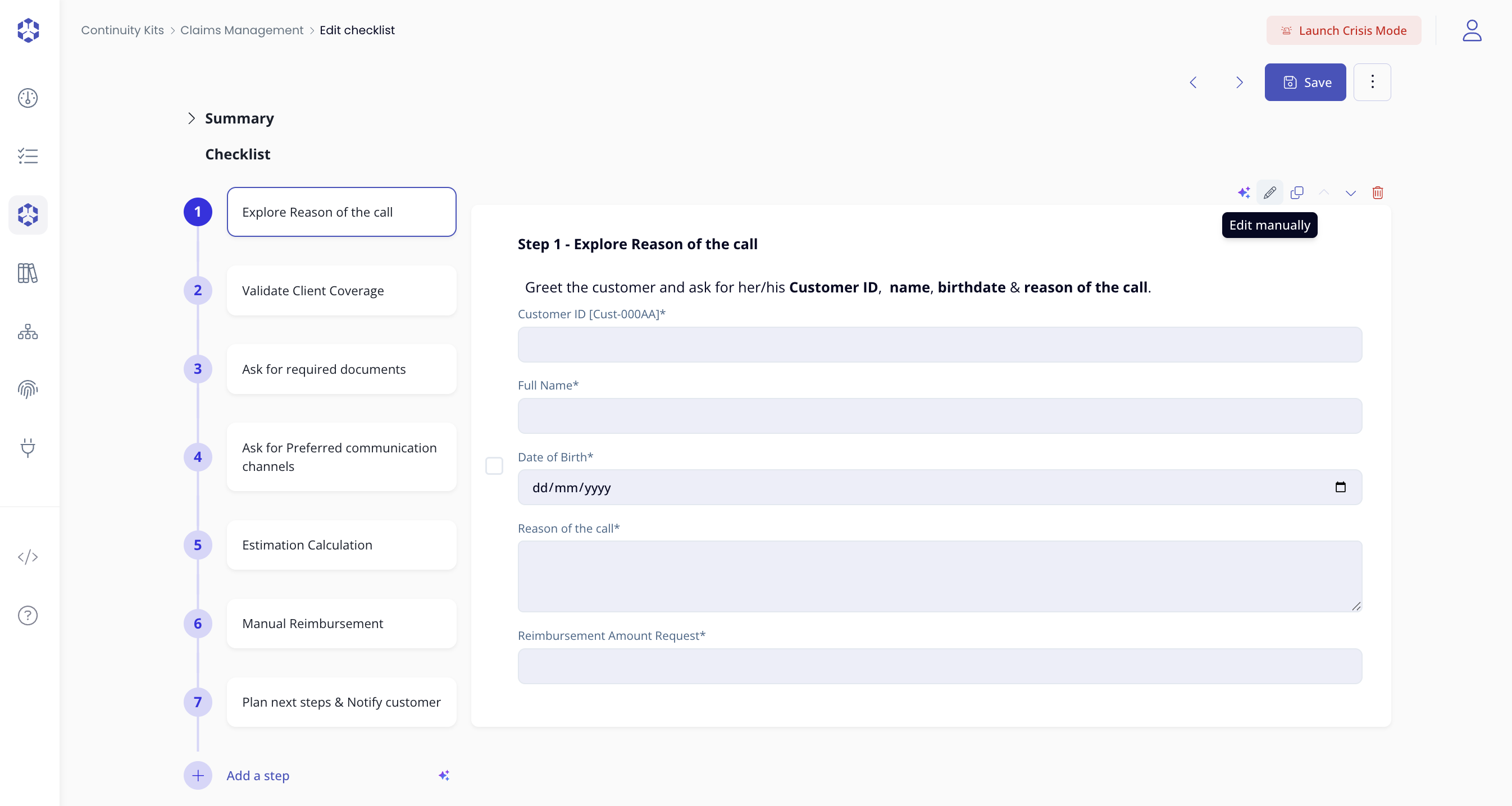 Continuity kit edition, toggled editor