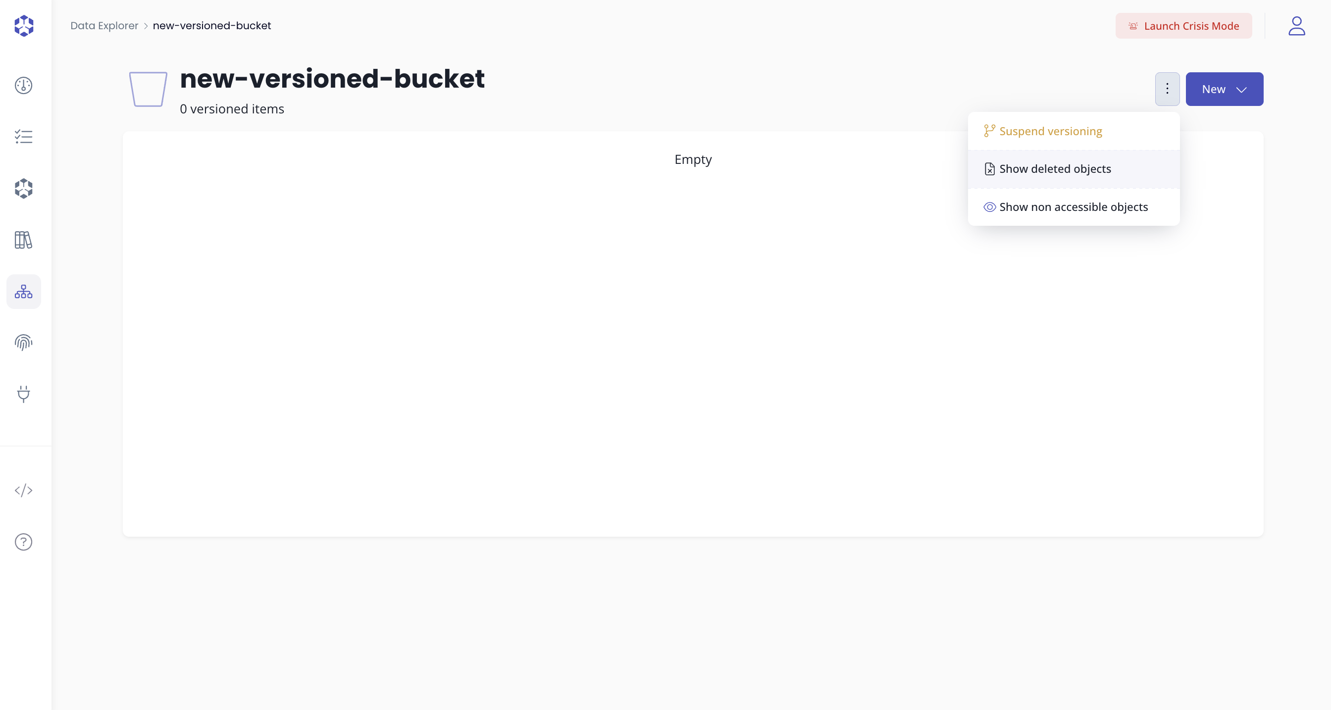 Show deleted objects