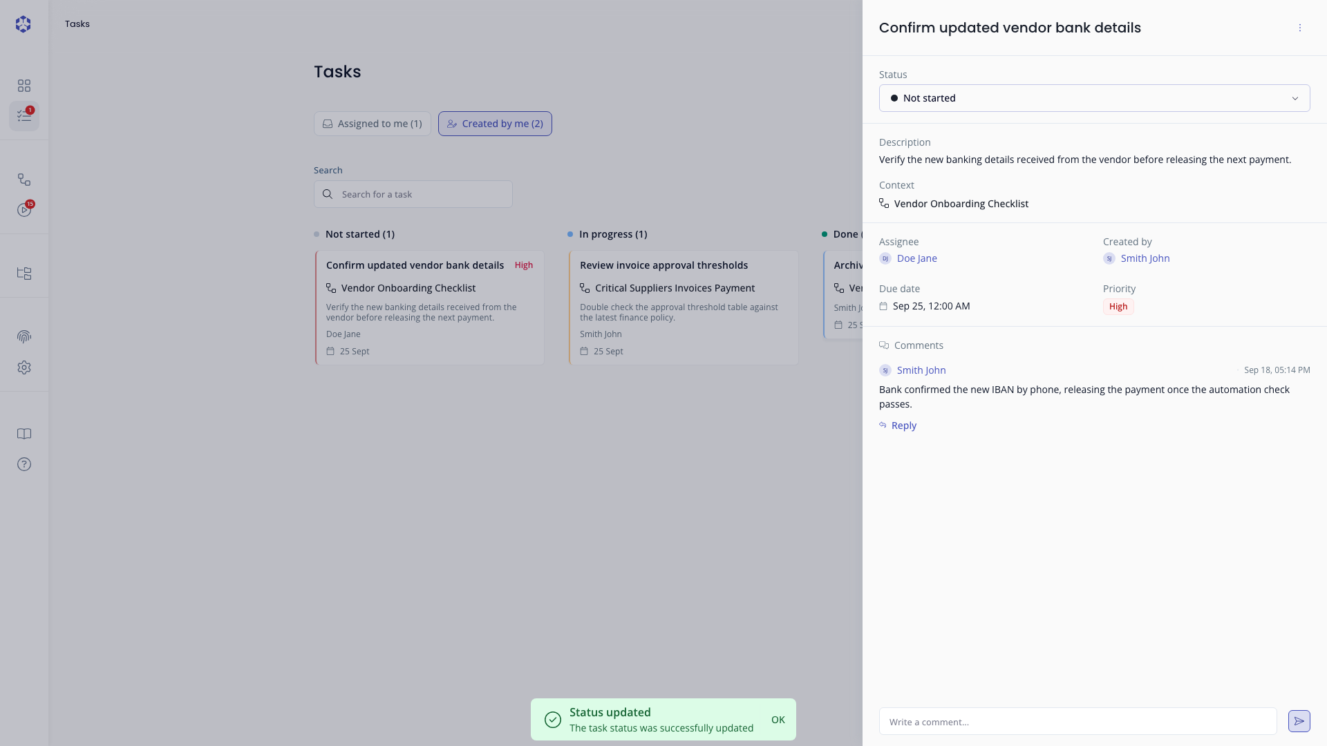 Task details