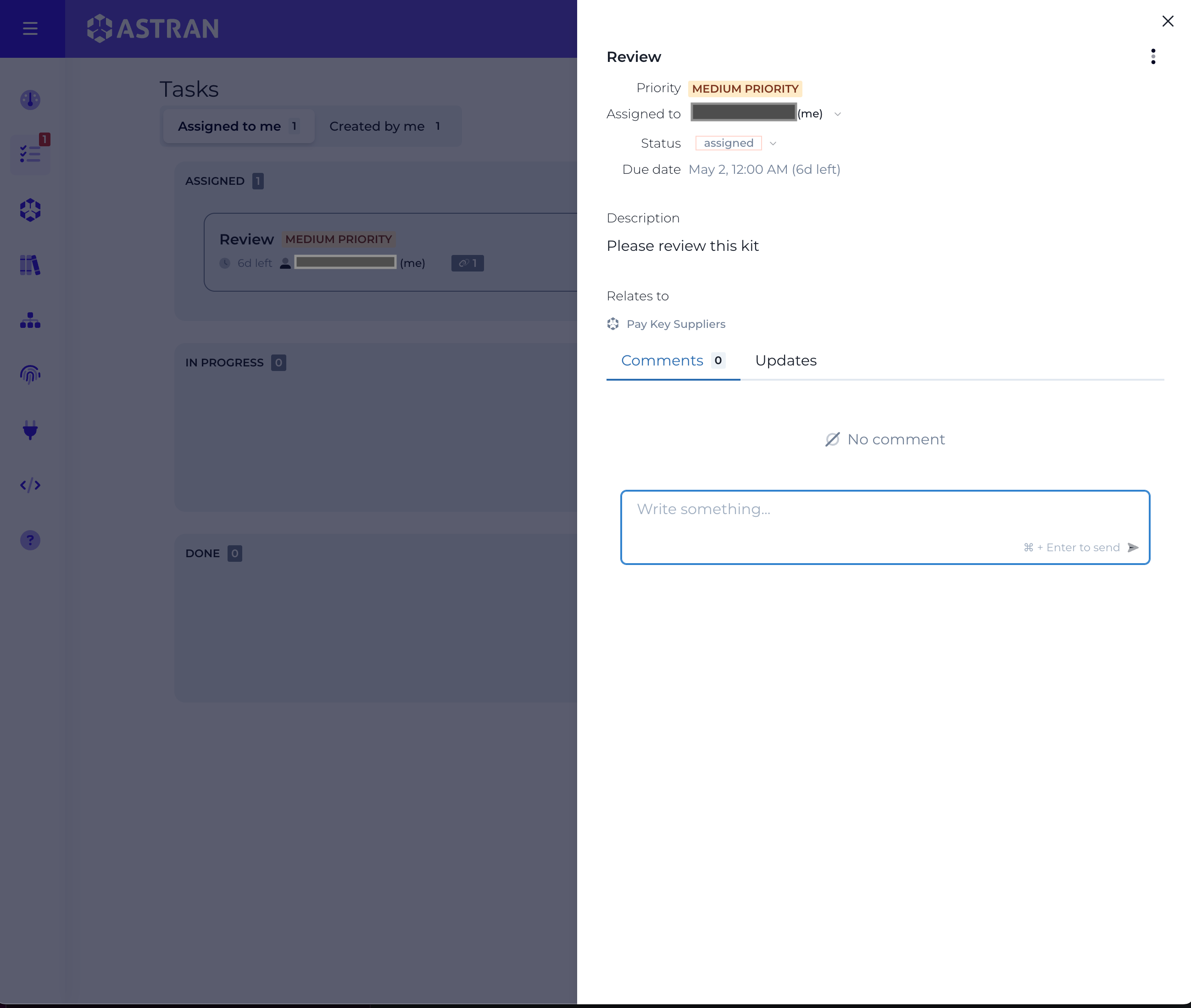 Task details